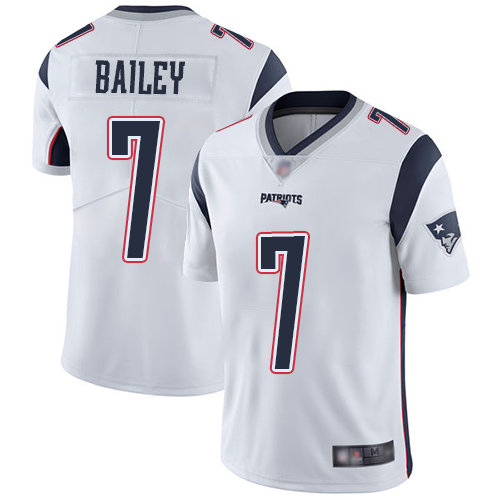 New England Patriots Football #7 Vapor Untouchable Limited White Men Jake Bailey Road NFL Jersey